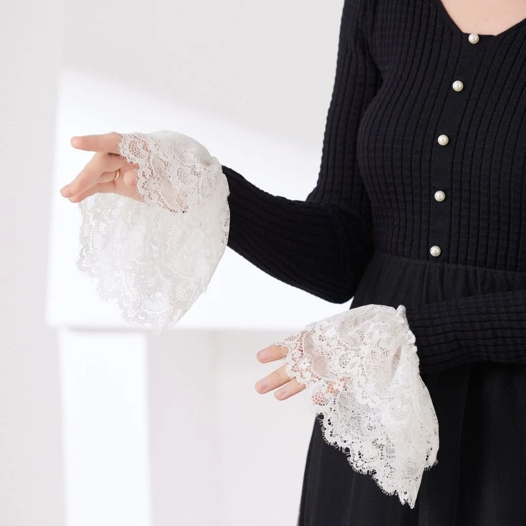 26 Mangas Falsas Elásticas Cor - Elastic Lace Trim reseña y precio