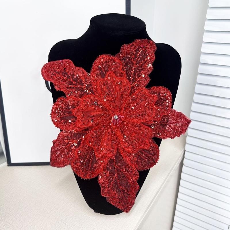 Apliques flores lentejuelas 39 - Applique Patch Flower reseña y precio